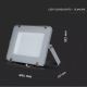 LED Reflektor SAMSUNG CHIP LED/150W/230V 4000K IP65 šedá