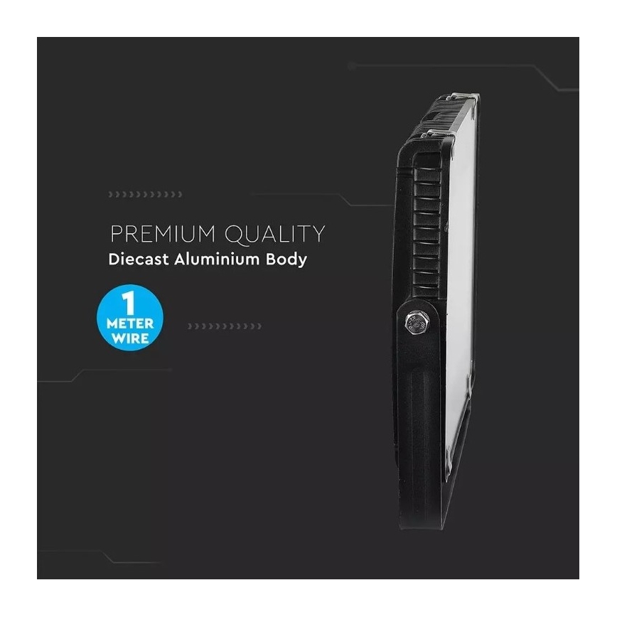 LED Reflektor SAMSUNG CHIP LED/150W/230V 6400K IP65 černá