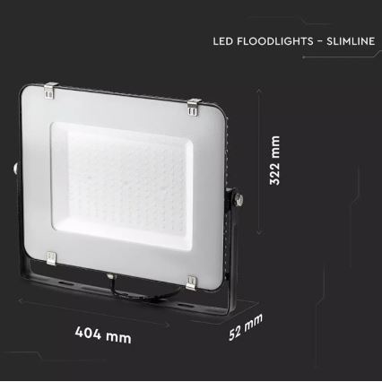 LED Reflektor SAMSUNG CHIP LED/150W/230V 6400K IP65 černá