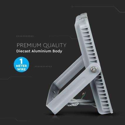 LED Reflektor SAMSUNG CHIP LED/200W/230V 4000K IP65 šedá