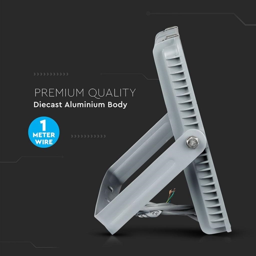 LED Reflektor SAMSUNG CHIP LED/200W/230V 4000K IP65 šedá