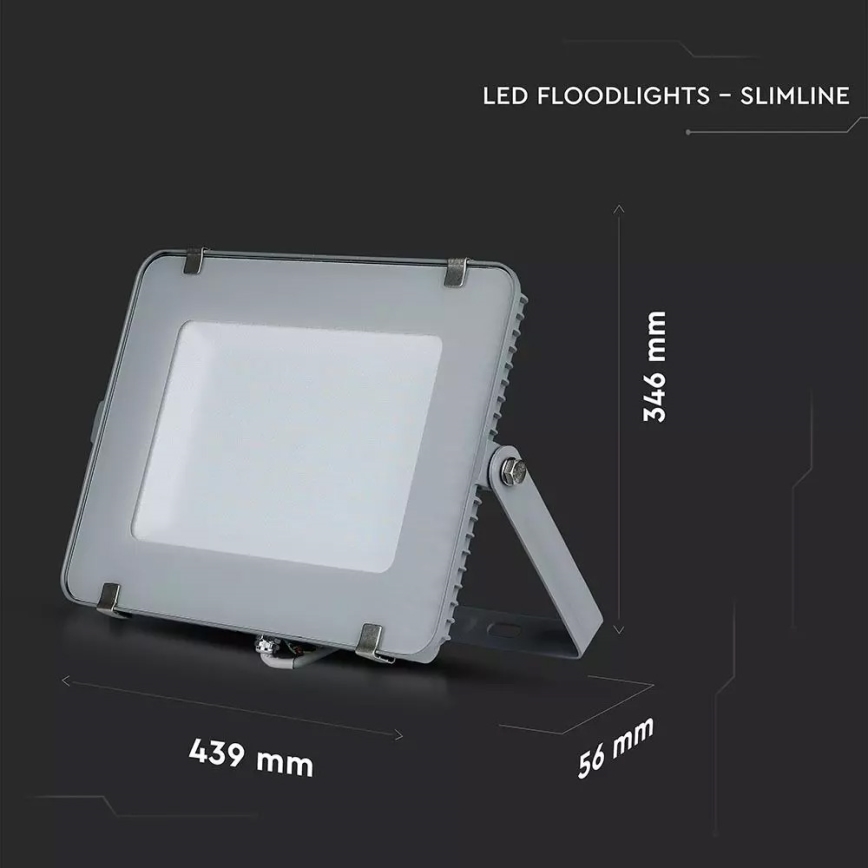 LED Reflektor SAMSUNG CHIP LED/200W/230V 4000K IP65 šedá