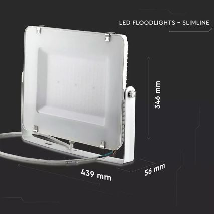 LED Reflektor SAMSUNG CHIP LED/200W/230V 6400K IP65 bílá
