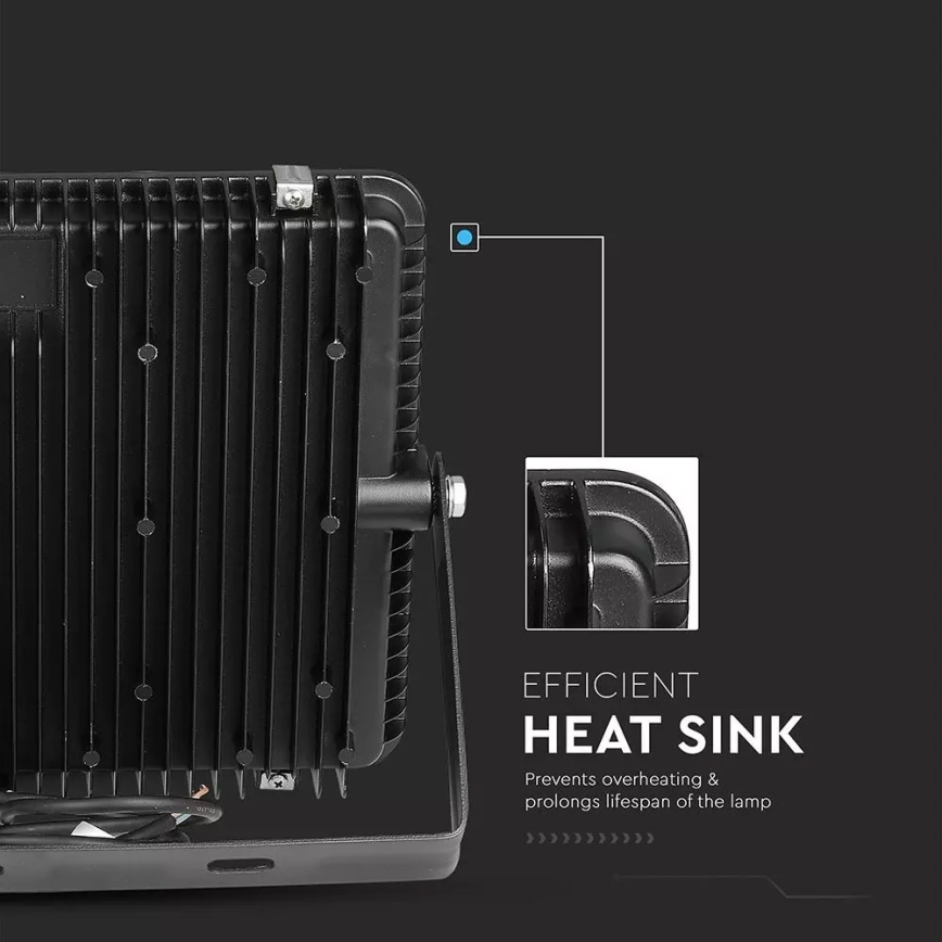 LED Reflektor SAMSUNG CHIP LED/200W/230V 6400K IP65 černá