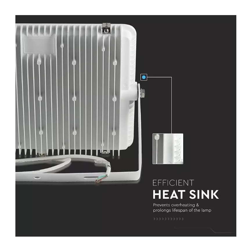 LED Reflektor SAMSUNG CHIP LED/300W/230V 6400K IP65 bílá