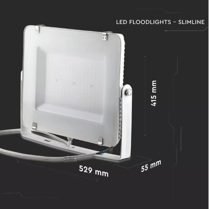 LED Reflektor SAMSUNG CHIP LED/300W/230V 6400K IP65 bílá