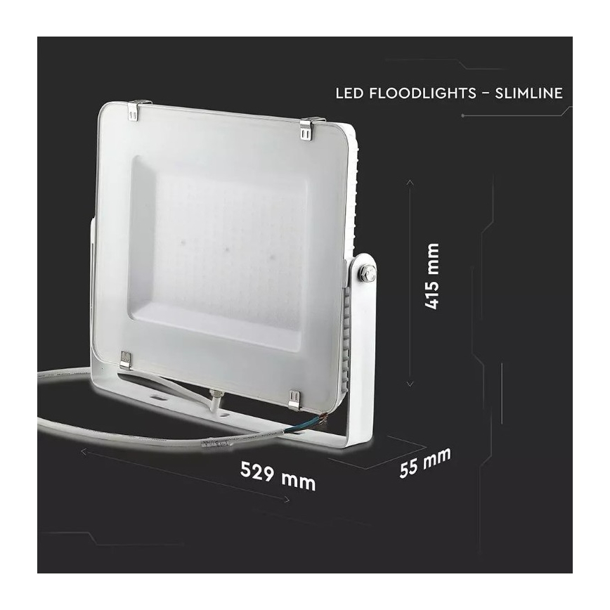 LED Reflektor SAMSUNG CHIP LED/300W/230V 6400K IP65 bílá