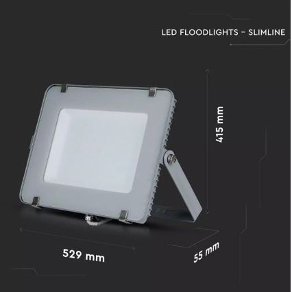 LED Reflektor SAMSUNG CHIP LED/300W/230V 6400K IP65 šedá