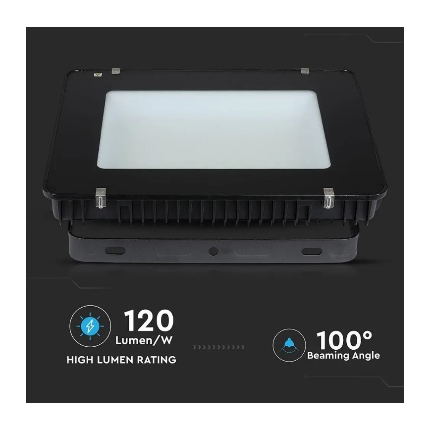 LED Reflektor SAMSUNG CHIP LED/500W/230V IP65 4000K černá