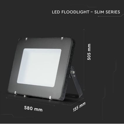 LED Reflektor SAMSUNG CHIP LED/500W/230V IP65 6400K černá