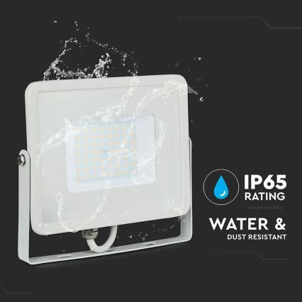 LED Reflektor SAMSUNG CHIP LED/50W/230V 3000K IP65 bílá