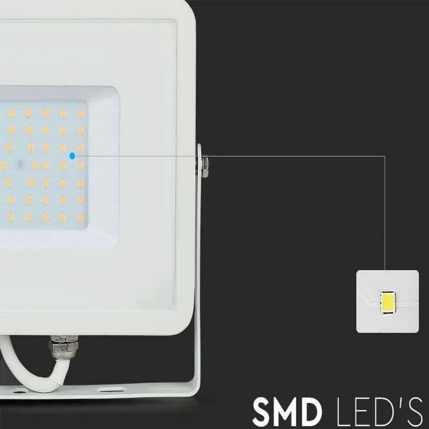 LED Reflektor SAMSUNG CHIP LED/50W/230V 3000K IP65 bílá