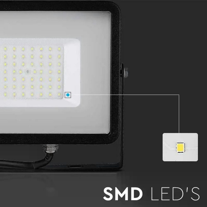 LED Reflektor SAMSUNG CHIP LED/50W/230V 3000K IP65 černá
