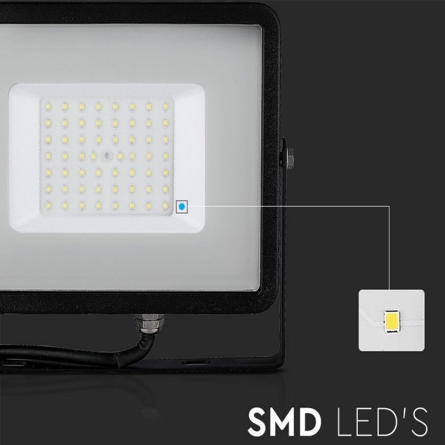 LED Reflektor SAMSUNG CHIP LED/50W/230V 4000K IP65 černá