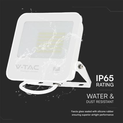 LED Reflektor SAMSUNG CHIP LED/50W/230V 6500K IP65 bílá