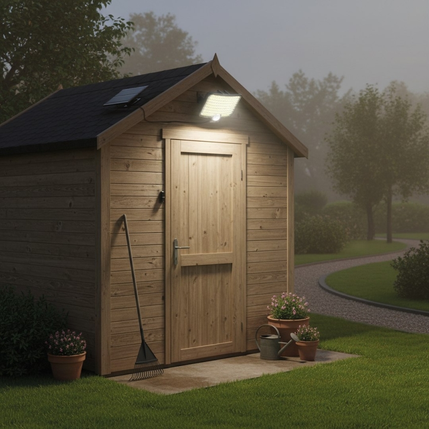 LED Reflektor se senzorem a solárním panelem ALEX LED/5,5W/3,7V 1200 mAh IP44