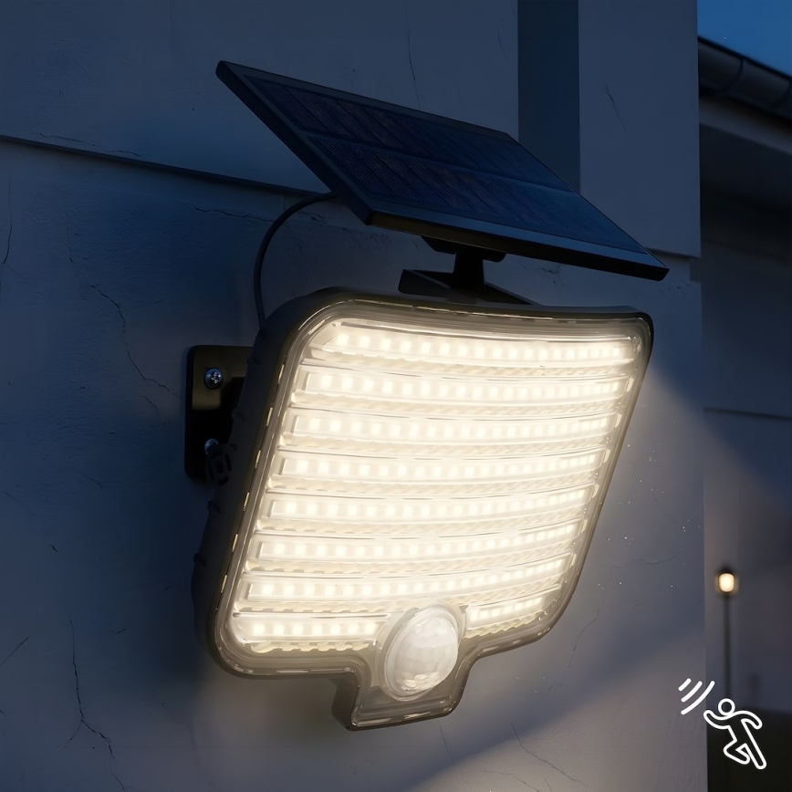 LED Reflektor se senzorem a solárním panelem ALEX LED/5,5W/3,7V 1200 mAh IP44