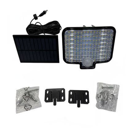 LED Reflektor se senzorem a solárním panelem ALEX LED/5,5W/3,7V 1200 mAh IP44