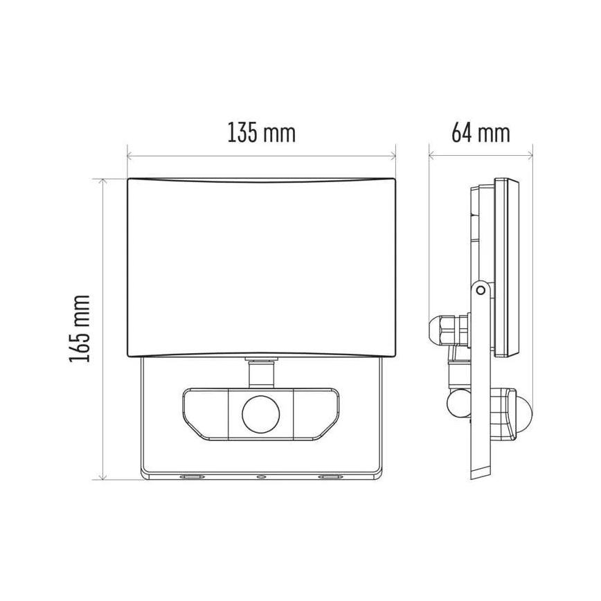LED Reflektor se senzorem LED/20W/230V IP54