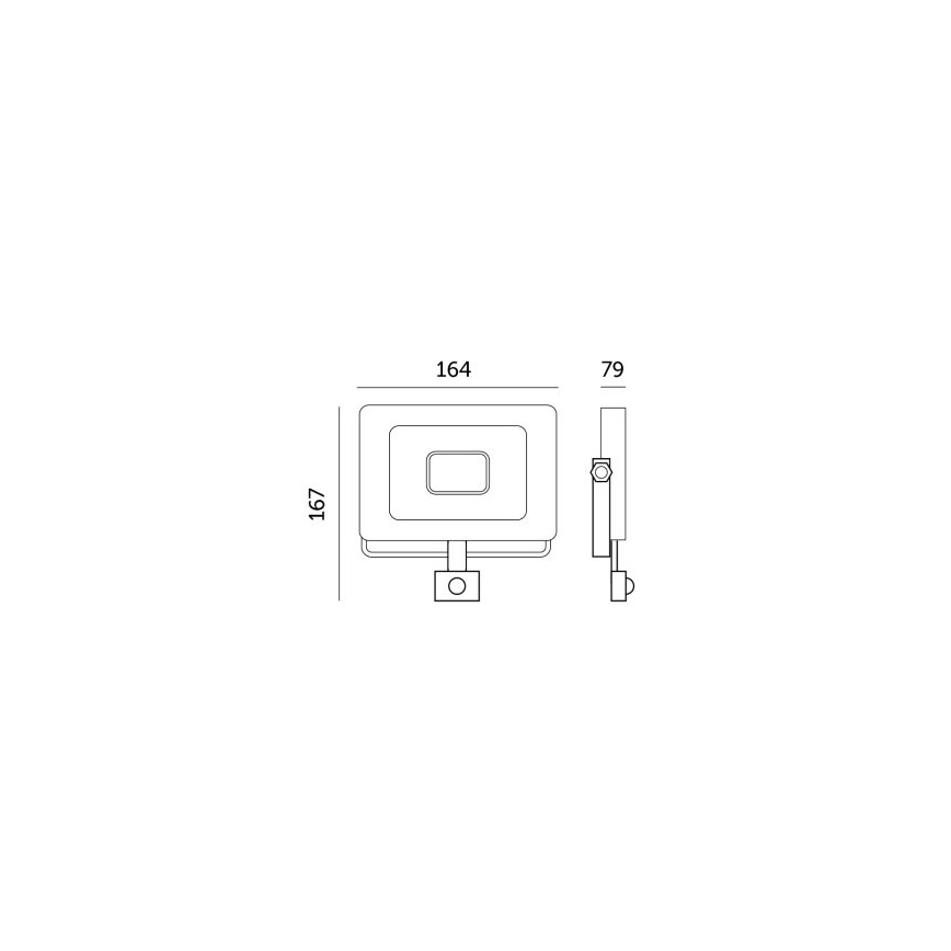 LED Reflektor se senzorem LED/30W/230V 6500K IP44