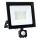 LED Reflektor se senzorem LED/50W/230V 6500K IP44 černá