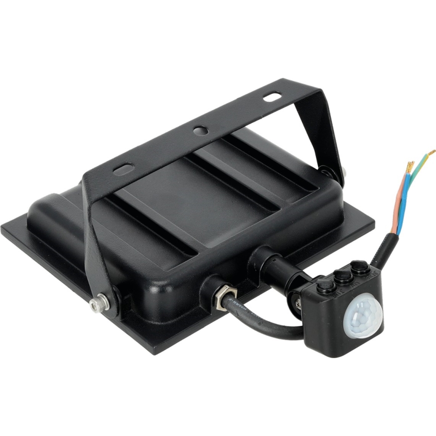 LED Reflektor se senzorem LED/50W/230V 6500K IP44 černá