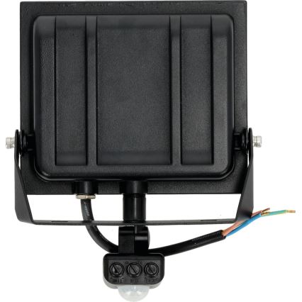 LED Reflektor se senzorem LED/50W/230V 6500K IP44 černá