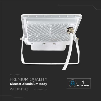 LED Reflektor se senzorem LED/50W/230V 6500K IP65 bílá