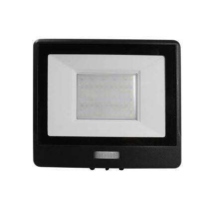 LED Reflektor se senzorem LED/50W/230V 6500K IP65 černá