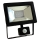 LED Reflektor se senzorem NOCTIS 2 SMD LED/10W/230V 630lm černá IP44