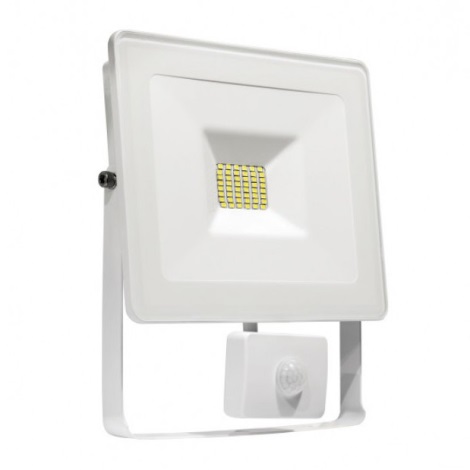 LED Reflektor se senzorem NOCTIS LUX SMD LED/10W/230V 900lm bílá IP44
