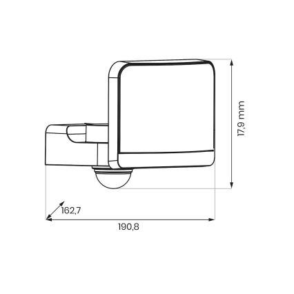 LED Reflektor se senzorem pohybu a soumraku DAVOS LED/30W/230V IP54 bílá