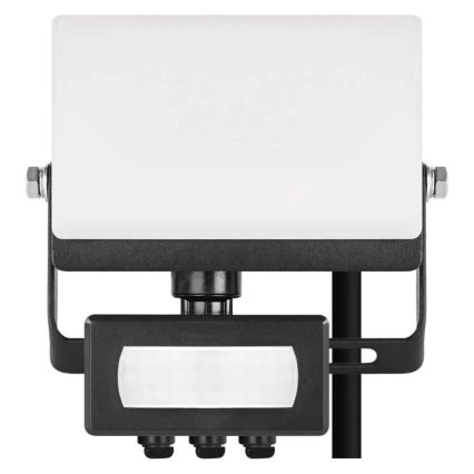 LED Reflektor se senzorem pohybu a soumraku TAMBO EVO LED/10W/230V 4000K IP44 černá
