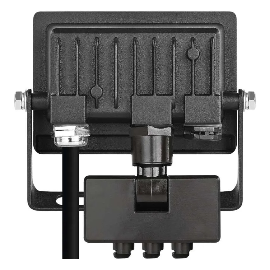 LED Reflektor se senzorem pohybu a soumraku TAMBO EVO LED/10W/230V 4000K IP44 černá