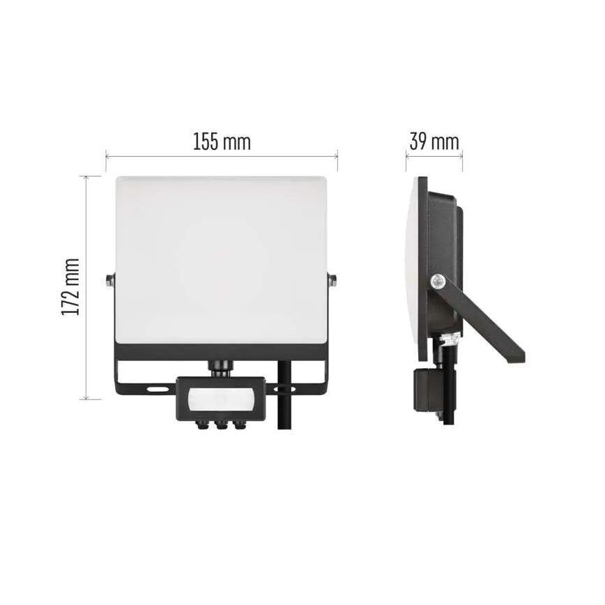 LED Reflektor se senzorem pohybu a soumraku TAMBO EVO LED/30W/230V 4000K IP44 černá