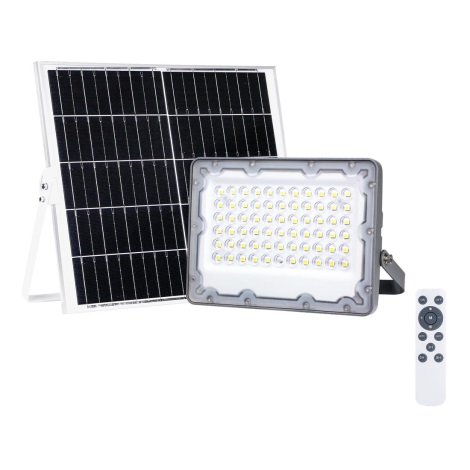 LED Reflektor se solárním panelem FOCUS 60W/10000 mAh 3,2V 6000K IP65 + dálkové ovládání