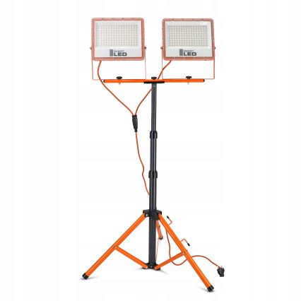 LED Reflektor se stojanem 2xLED/100W/230V 4500K IP65 oranžová