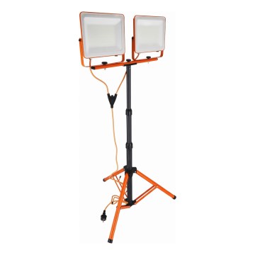 LED Reflektor se stojanem 2xLED/100W/230V 4500K IP65 oranžová