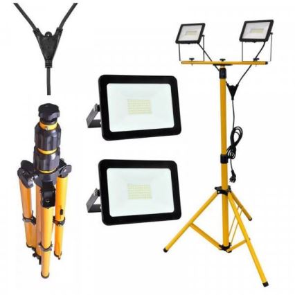 LED Reflektor se stojanem 2xLED/30W/230V IP65