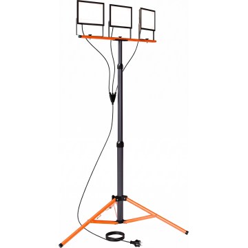 LED Reflektor se stojanem 3xLED/100W/230V 4500K IP65 černá/oranžová