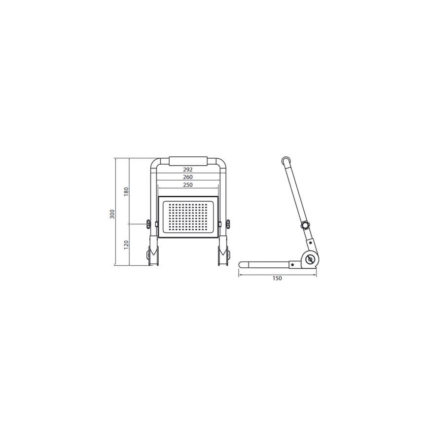 LED Reflektor se stojanem ADVIVE WORK LED/100W/230V IP65