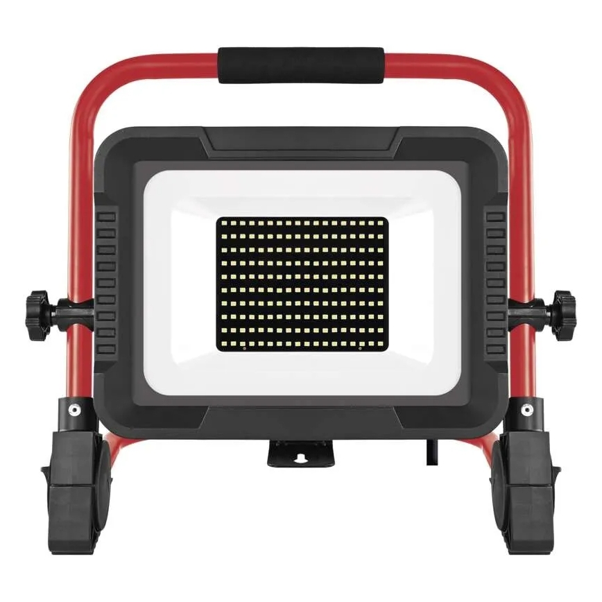 LED Reflektor se stojanem ELION LED/100W/230V 4000K IP65 červená/černá
