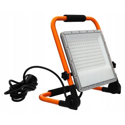 LED Reflektor se stojanem LED/100W/230V 4500K IP65 oranžová
