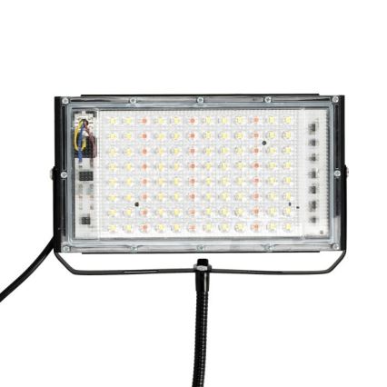 LED Reflektor se stojanem pro pěstování rostlin FIRON LED/45W/230V IP54 černá
