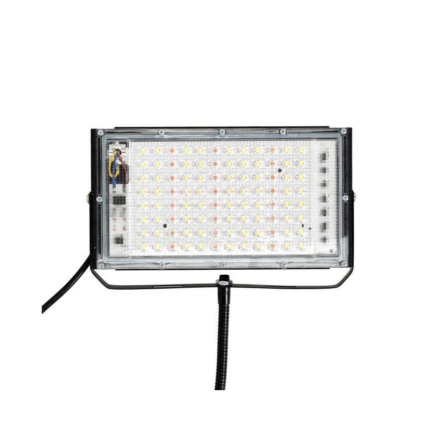 LED Reflektor se stojanem pro pěstování rostlin FIRON LED/45W/230V IP54 černá