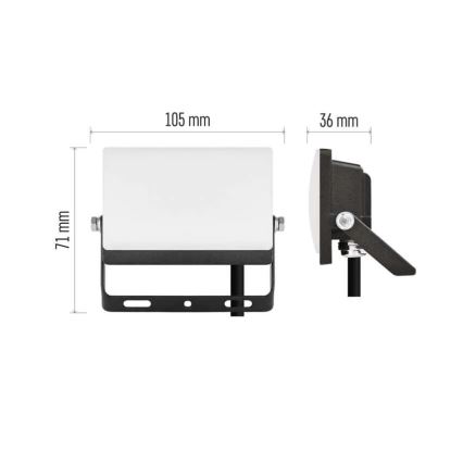 LED Reflektor TAMBO EVO LED/10W/230V 4000K IP65 černá