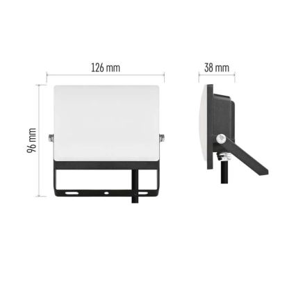 LED Reflektor TAMBO EVO LED/20W/230V 4000K IP65 černá