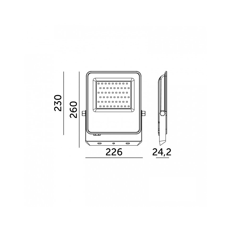 LED Reflektor ULSAN LED/100W/230V 4000K IP65
