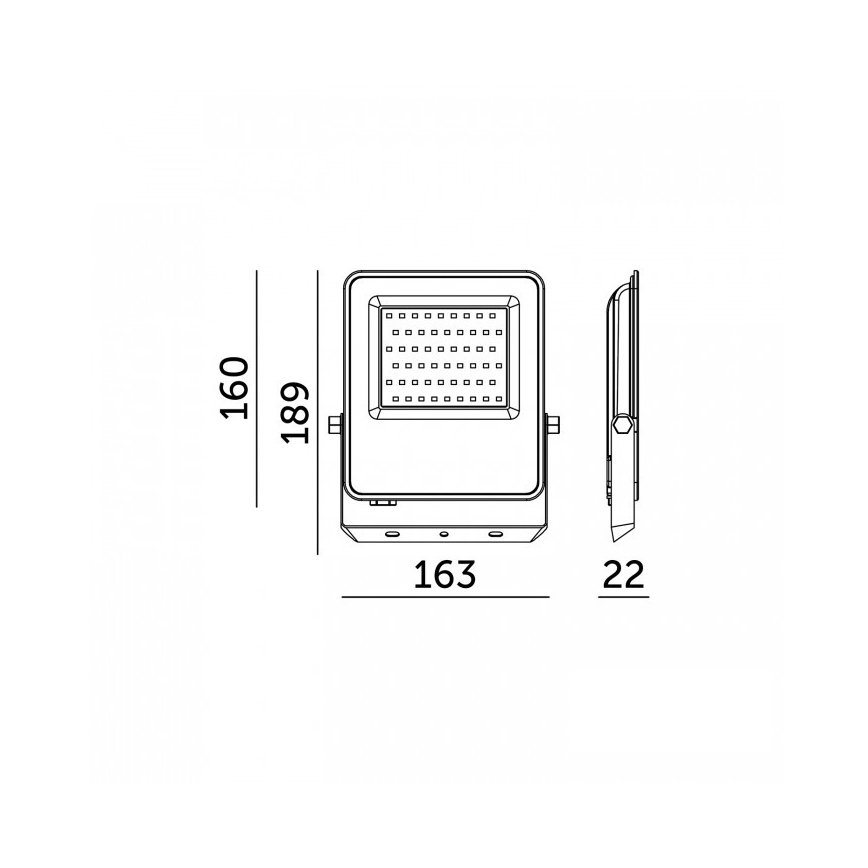 LED Reflektor ULSAN LED/50W/230V 4000K IP65