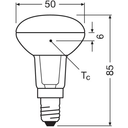 LED Reflektorová žárovka E14/4,3W/230V 2700K